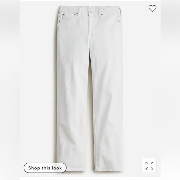 J. Crew '90s classic straight-fit jean in white wash* - Picture 1 of 8